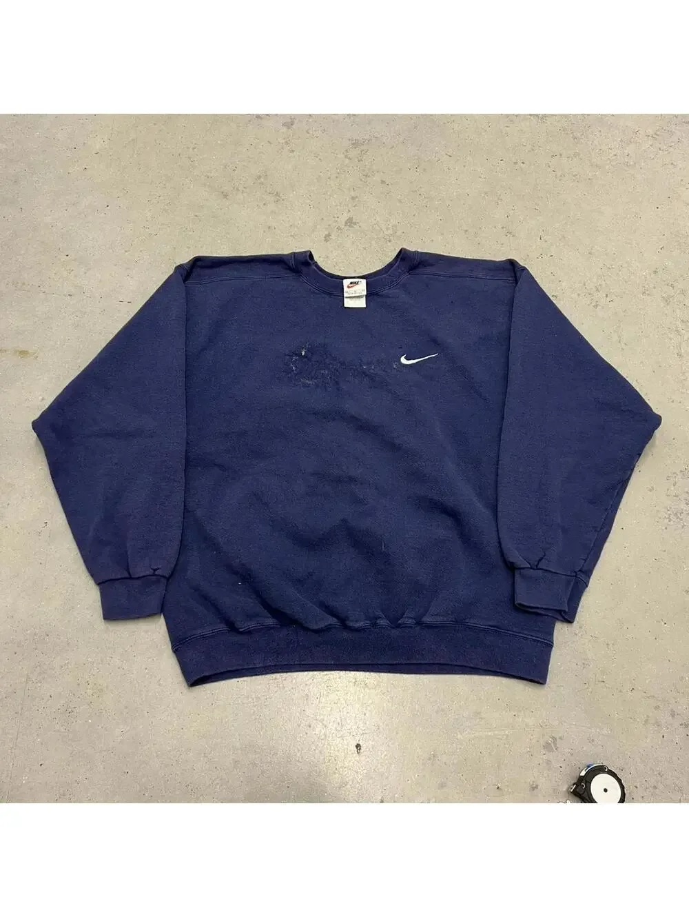 vintage nike made in usa navy small swoosh la dodgers crewneck size medium